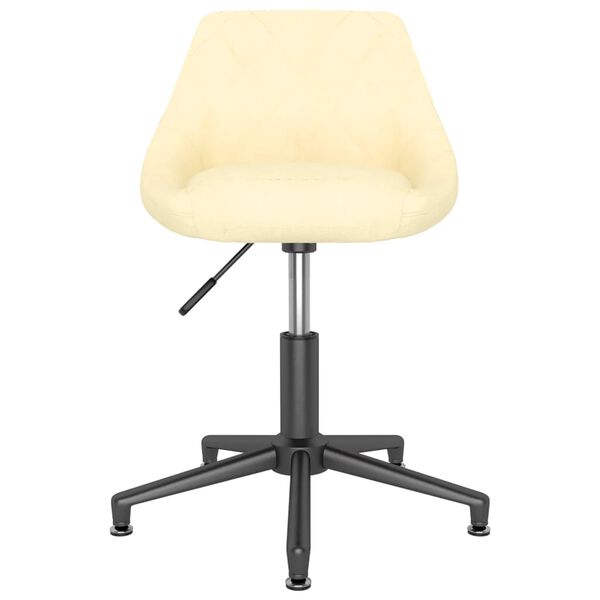 vidaXL Okretne blagovaonske stolice 4 kom krem bar&scaron;unaste