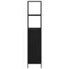 vidaXL Kupaonski ormarić s policama crni hrast 36x35x165 cm