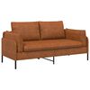 vidaXL Sofa za dvije osobe Smeđa 188 x 81 x 89 cm Umjetna koža