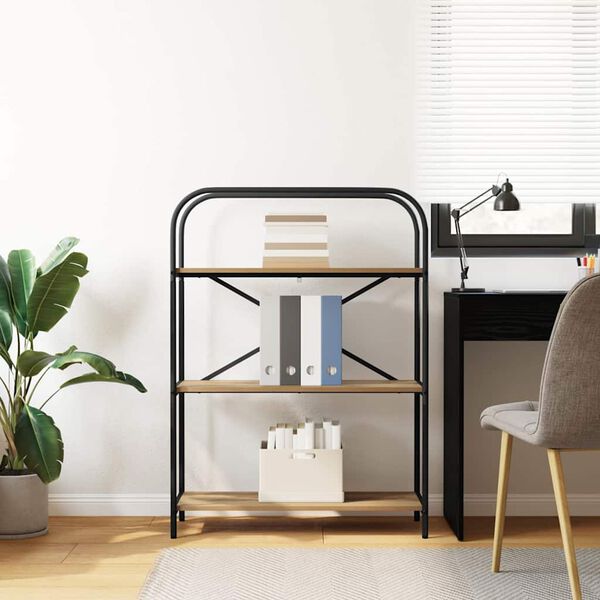 vidaXL Polica Umjetnički hrast 80 x 30 x 109 cm Konstruirano drvo