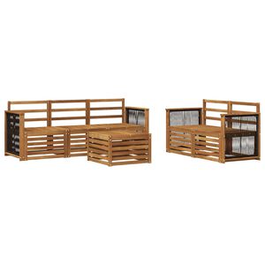 vidaXL Setovi sofa 6 pcs Čvrsto drvo akacije