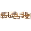 vidaXL Set vanjskih sofa 8 pcs Prirodna Čvrsto drvo akacije