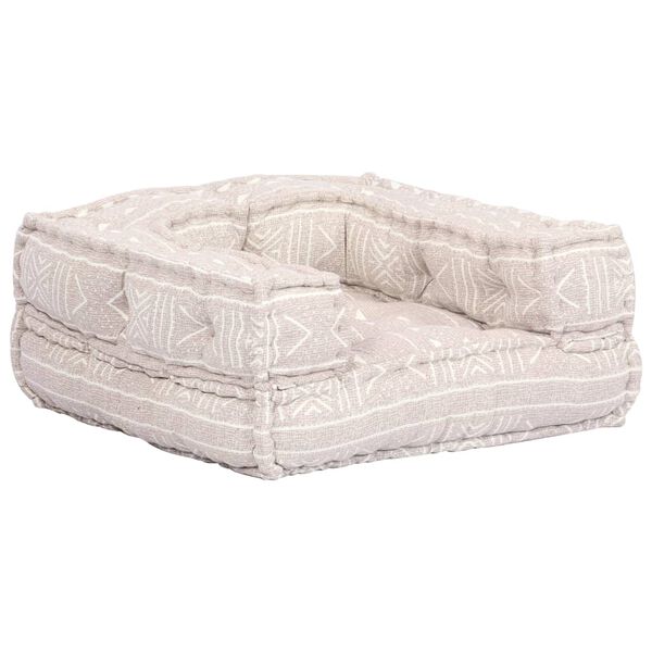 vidaXL Modularni tabure za 1 osobu od tkanine bež