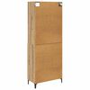 vidaXL Highboard Umjetnički hrast 69,5 x 34 x 180 cm Konstruirano drvo