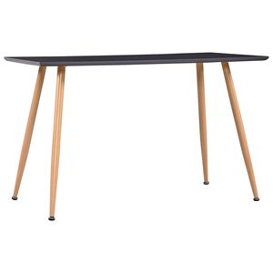 vidaXL Blagovaonski stol sivi i boja hrasta 120 x 60 x 74 cm MDF