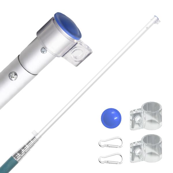 vidaXL Njemačka zastava i jarbol 5,5 m aluminijski