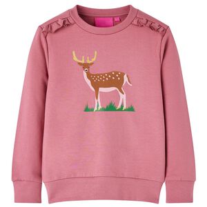 vidaXL Dječja topla majica boja maline 92