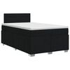 vidaXL Boxspring krevet s madracem Crna 120 x 200 cm Tkanina