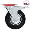 vidaXL Okretni kotačići 12 kom 125 mm