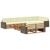 vidaXL Set vanjskih sofa s jastukom 9 pcs