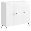 vidaXL Kreveta Bijela visokog sjaja 89 x 34,5 x 80 cm