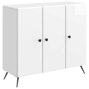 vidaXL Kreveta Bijela visokog sjaja 89 x 34,5 x 80 cm