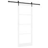 vidaXL Klizna vrata Bijela i crna 93 x 232 cm