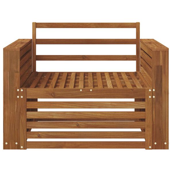 vidaXL 2 Komad Sofa s naslonima Čvrsto drvo akacije Prirodna