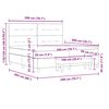 vidaXL Krevet s opruga kutije Svjetlosiva 200 x 200 cm Bar&scaron;un