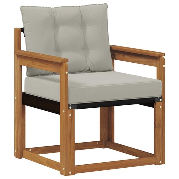 vidaXL Set vanjskih sofa Čvrsto drvo akacije i Textilene