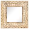 vidaXL Ručno izrezbareno ogledalo 50 x 50 x 2,6 cm masivno drvo manga