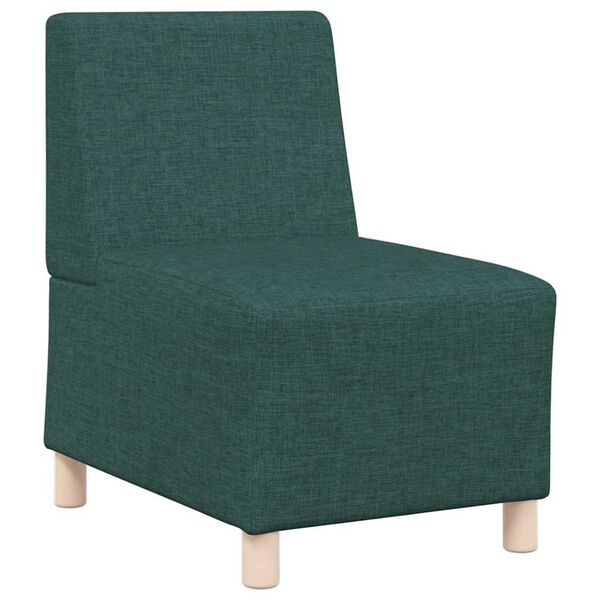 vidaXL Modularna sofa bez naslona 2 pcs Tamnozelena 55 x 74 x 82 cm
