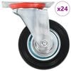 vidaXL Okretni kotačići 24 kom 100 mm