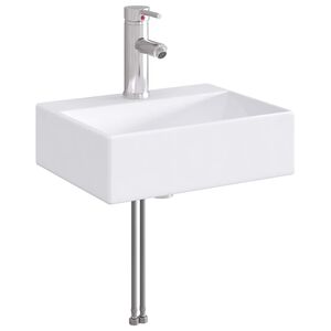 vidaXL Umivaonik s slavinom i odvodom Krom 39 x 30,5 x 12,5 cm