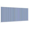 vidaXL Skrovita tenda Plava i bijela 300 x 200 cm Poliester i aluminij