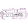 vidaXL Set vanjskih sofa s jastukom 7 pcs Prirodna i bež