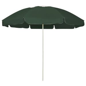 vidaXL Suncobran za plažu zeleni 240 cm