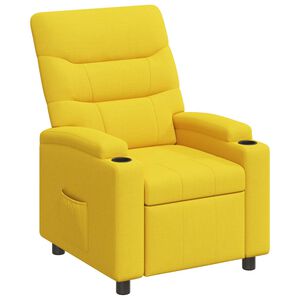 vidaXL Naslonjač Svijetlo žuta 75 x 95 x 103 cm Tkanina