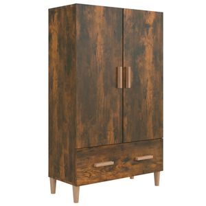 vidaXL Komoda boja dimljenog hrasta 70 x 31 x 115 cm konstruirano drvo