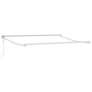 vidaXL Sklopiva konstrukcija tende Bijeli 300 x 250 cm Aluminij