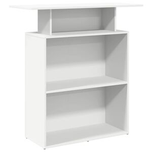 vidaXL Recepcijski stol Bijeli 100x40x104 cm Inženirsko drvo