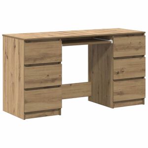 vidaXL Pisaći stol Artisan hrast 140x50x77 cm izrađeno drvo