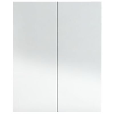 vidaXL Kupaonski ormarić s ogledalom 60x15x75 cm MDF siva boja betona