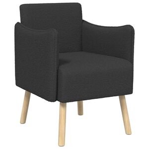 vidaXL Ukrasna fotelja Tamnosiva Boucl&eacute;