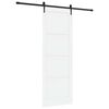 vidaXL Klizna vrata ORKDAL Bijela 83 x 232 cm Masivna borovina