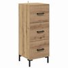 vidaXL Highboard Umjetnički hrast 34,5 x 34 x 180 cm Konstruirano drvo