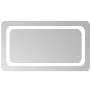 vidaXL LED kupaonsko ogledalo s ogledalom *Transparent*an 70 x 40 cm