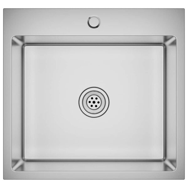 vidaXL Ručno rađeni kuhinjski sudoper od nehrđajućeg čelika