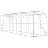 vidaXL Kavez za piletinu uz zid Srebrna 600 x 150 x 215 cm