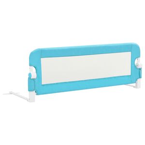 vidaXL Sigurnosna ogradica za dječji krevet plava 120x42 cm poliester