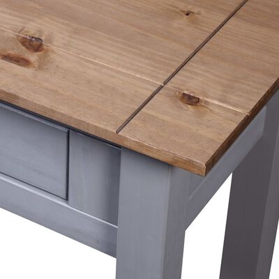 vidaXL Konzolni stol od borovine sivi 110x40x72 cm asortiman Panama