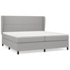 vidaXL Krevet s oprugama i madracem svjetlosivi 200 x 200cm od tkanine