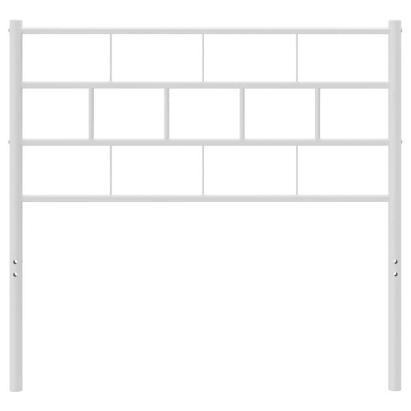 vidaXL Metalno zamjensko uzglavlje bijelo 90 cm