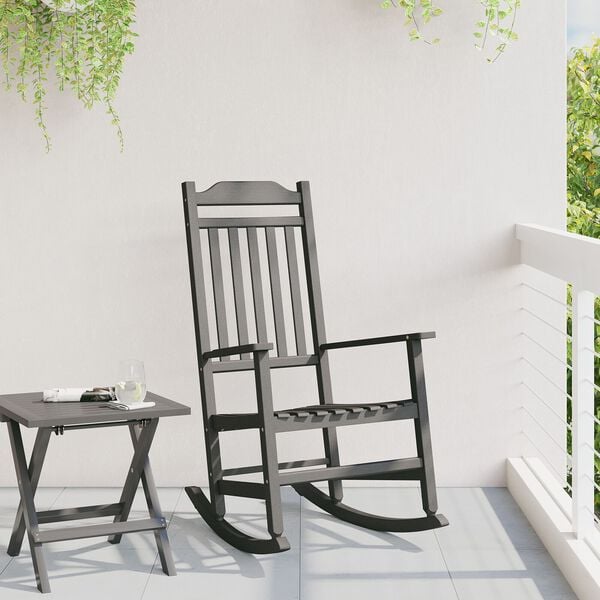 vidaXL Ljuljačka Crna 84 x 65 x 114 cm Smola