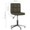 3087637 vidaXL Swivel Dining Chairs 4 pcs Brown Faux Leather (334408&times;2)