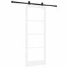 vidaXL Klizna vrata ORKDAL Bijela i crna 83 x 211 cm
