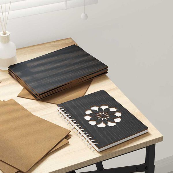 vidaXL Dekor Paneli 150 pcs Crni hrast 15 x 21 x 0.3 cm