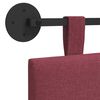 vidaXL Držeće uzglavlje Zidne Vinska crvena 210 x 55 x 5 cm tkanina