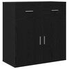 vidaXL Kreveta s ladicama Crni hrast 78 x 38 x 80 cm Konstruirano drvo