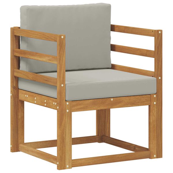 vidaXL Vanjski kauč Čvrsto drvo akacije i poliester